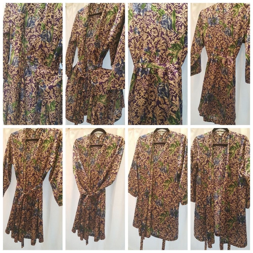 Morgan Taylor silky wrap robe